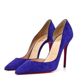 Christian Louboutin Iriza Velour in Purple Pop
